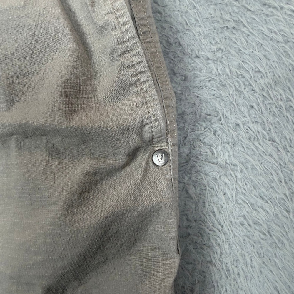 Vuori Mens Ripstop Shorts Khaki Tan Organic Cotton Stretch Utility Size Small - Picture 8 of 11